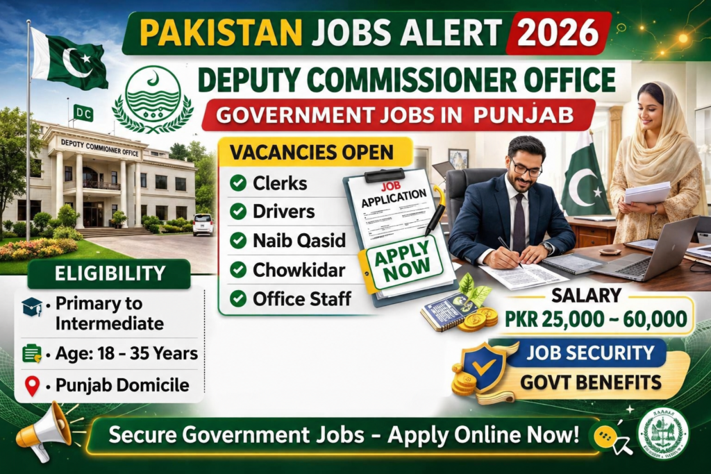 latest jobs alert Pakistan 2026 apply online