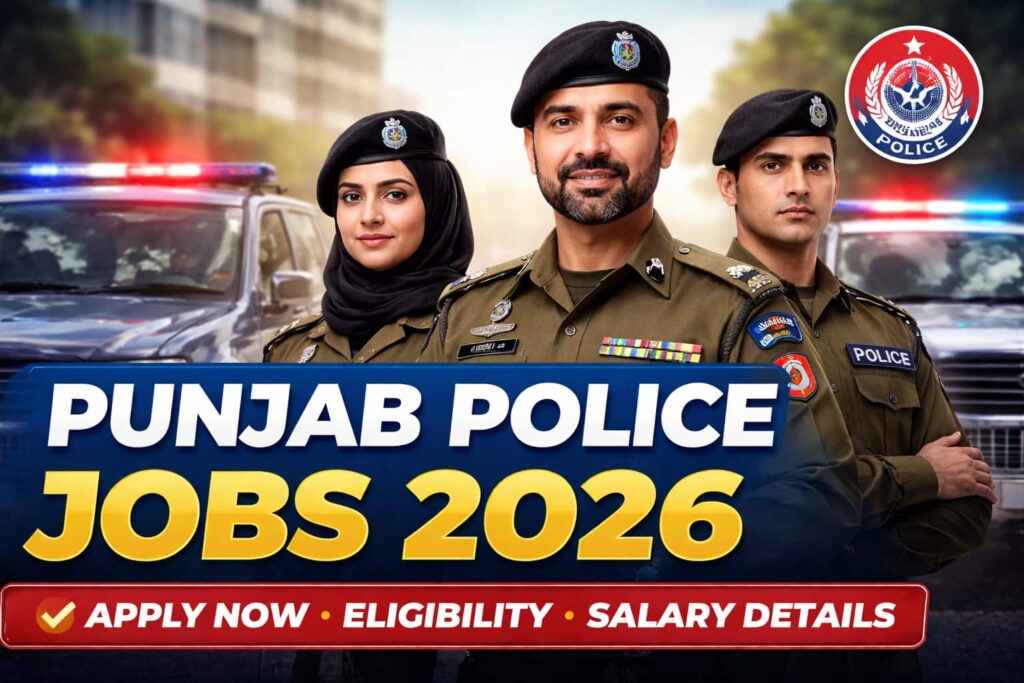 Police Jobs 2026 Pakistan Punjab apply process