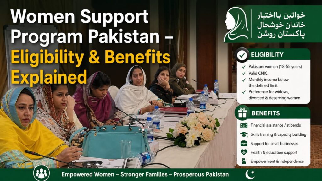 Women Support Program Pakistan registration process online 2026