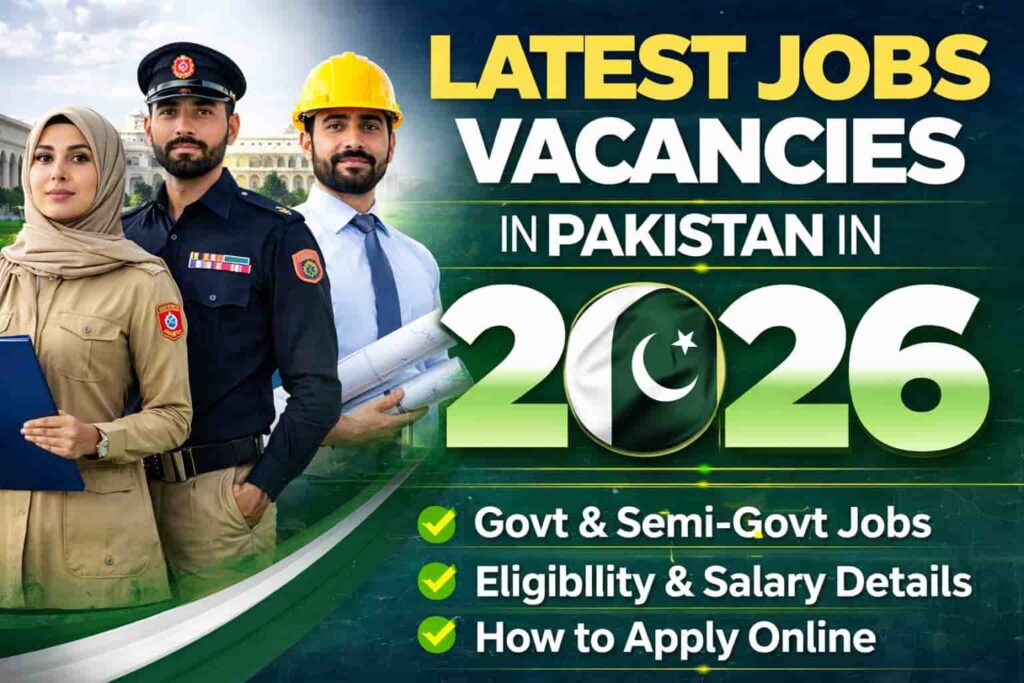 Latest Jobs Pakistan 2026 apply online guide