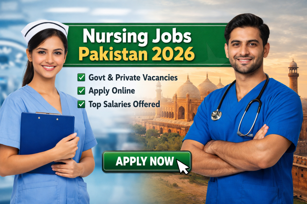 nursing jobs Pakistan 2026 in govt hospitals Pakistan nurse patient care