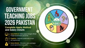 Government Teaching Jobs 2026 Pakistan Complete Apply Method & Salary Details