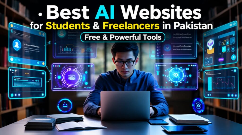 Best AI websites Pakistan for students using AI tools for learning and freelancing