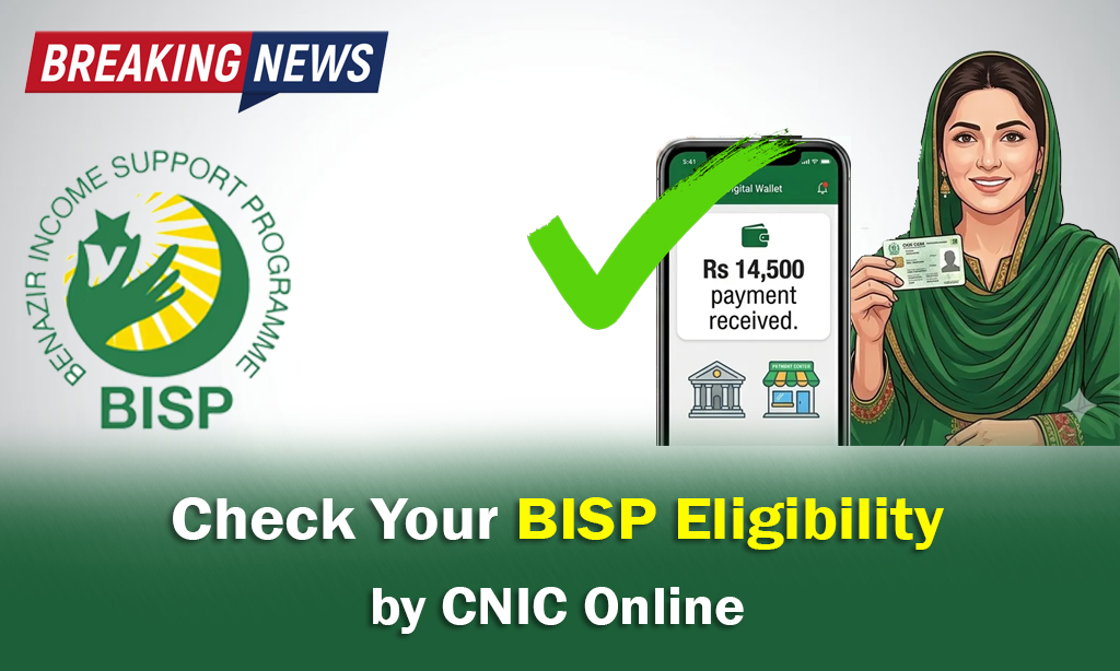 BISP Status Check Online 2026 Pakistan CNIC eligibility and payment verification portal