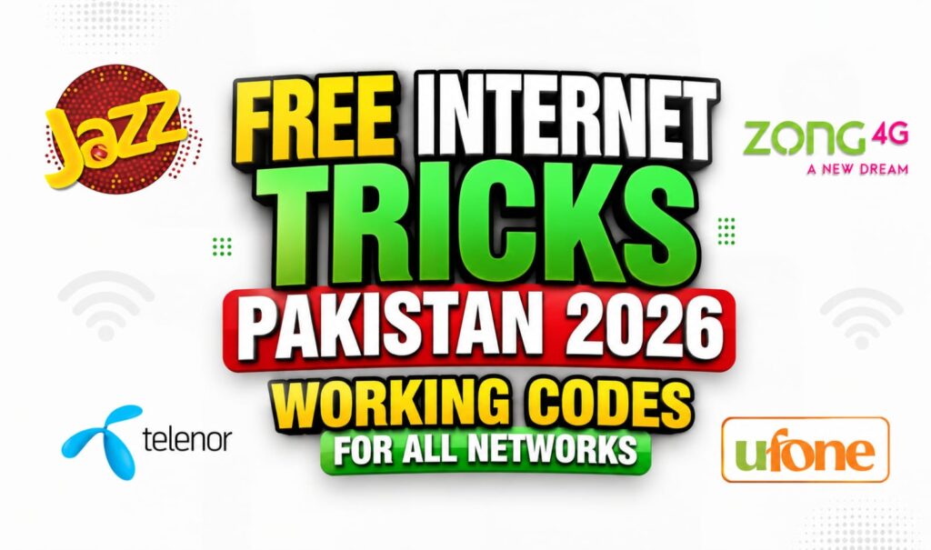 Free Internet Tricks Pakistan 2026 working internet offers for all mobile networks