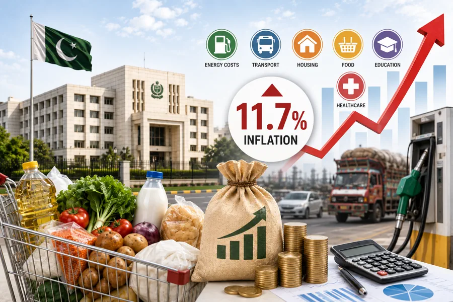 Inflation in Pakistan 2026 causing higher food fuel and mobile prices nationwide